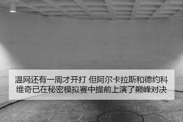温网还有一周才开打 但阿尔卡拉斯和德约科维奇已在秘密模拟赛中提前上演了巅峰对决